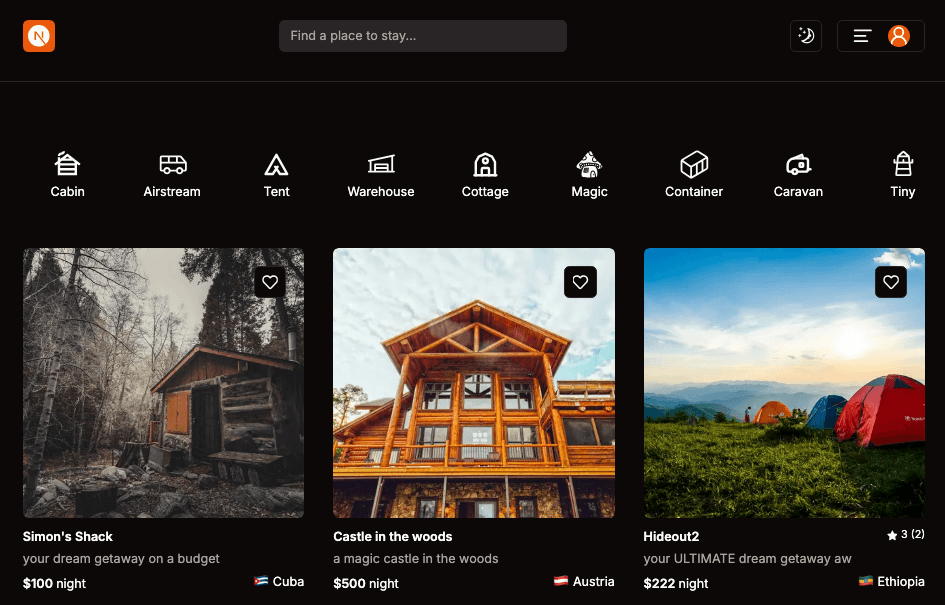 NextBnB: Full-Stack Vacation Rental Platform